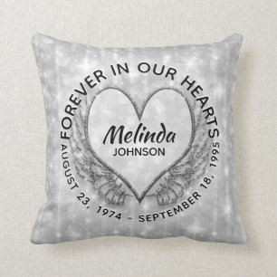 Forever in Our Hearts Memorial Cushion