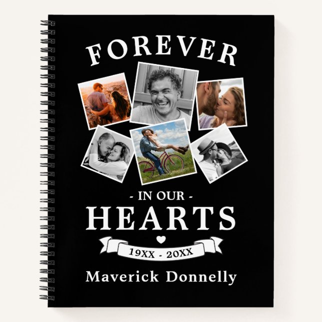 Forever in our Hearts Memorial Guest Book (Front)
