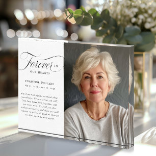 "Forever in our Hearts" Memorial, Name, Photo