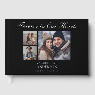 Forever in Our Hearts Multiple Photos Guest Book