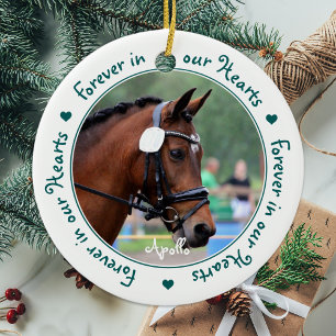 Forever in our Hearts Personalized Pet Memorial Ceramic Tree Decoration