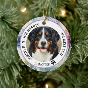 Forever in Our Hearts Pet Memorial  Ceramic Tree Decoration