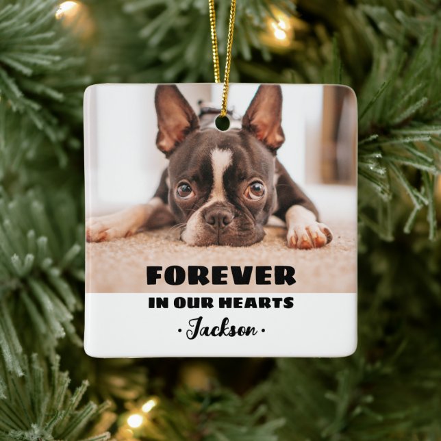 Forever In our Hearts Pet Memorial Ornament (Tree)