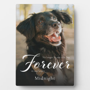 Forever in Our Hearts Pet Memorial Photo Keepsake Plaque