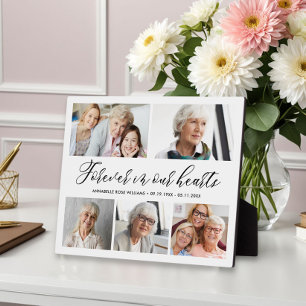 Forever In Our Hearts Photo Collage Memorial Plaq Plaque