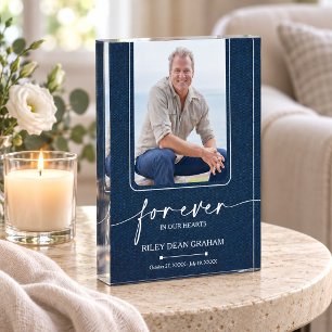 Forever in our Hearts Photo Memorial Block