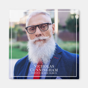 Forever In Our Hearts Photo Memorial Keepsake Magnet