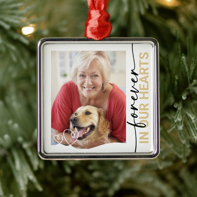 Forever In Our Hearts Photo Memorial Metal Tree Decoration (Tree)