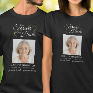 Forever In Our Hearts Photo Memorial T-Shirt