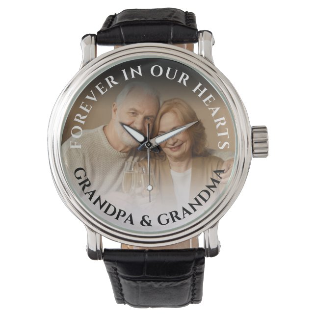 Forever In Our Hearts | Photo Memorial Watch (Front)