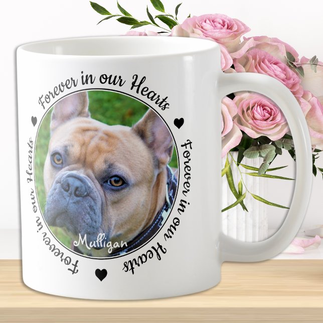 Forever in our Hearts Photo Pet Memorial Coffee Mug (Creator Uploaded)