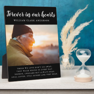 Forever in Our Hearts Photo Poem Tribute  Plaque