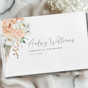 " Forever in our hearts" Simpel, bohemian, Guest Book