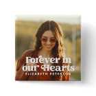 Forever in our Hearts Simple Custom Photo Memorial