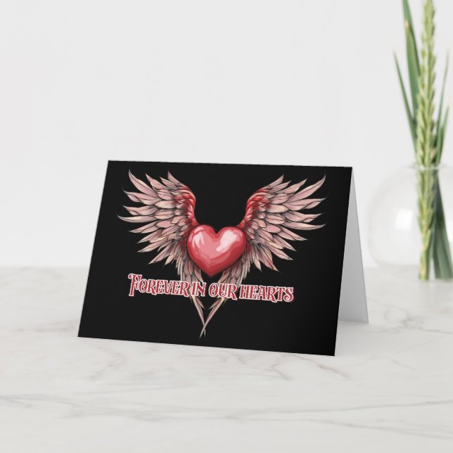 Forever in our hearts thank you card (Front)