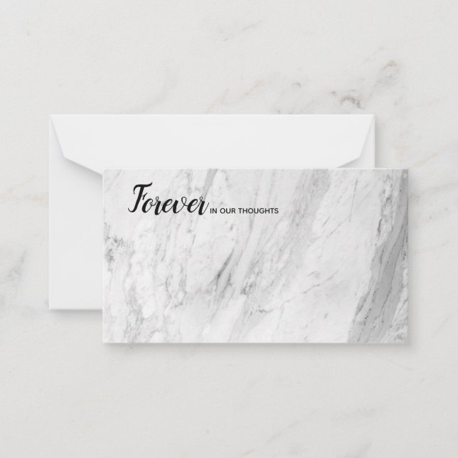 Forever in our Thoughts florist card (Front)