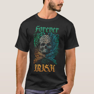 Forever Irish Celtic Knot Style Skull T-Shirt