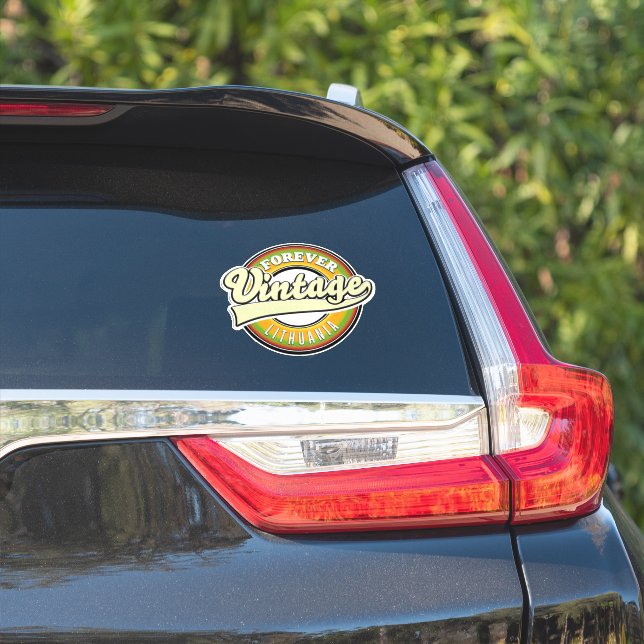 Forever lithuania vintage logo. (Car Side)