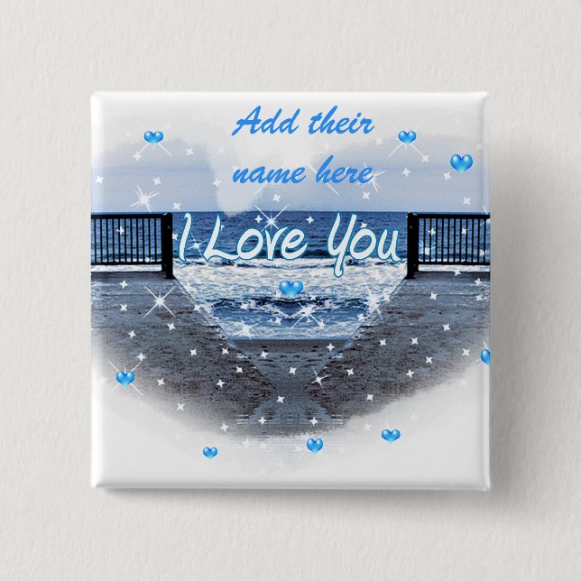 Forever Love_ 15 Cm Square Badge (Front)