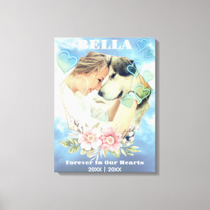 forever love always in our hearts canvas print