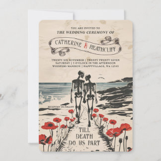 Forever Love by the Sea Wedding Invitation