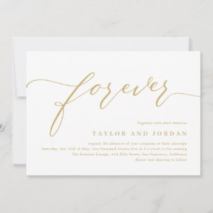 Forever Love EDITABLE COLOR Wedding Invitation