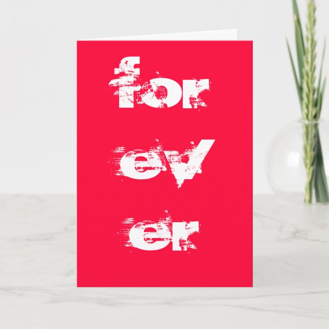 Forever - love holiday card (Front)