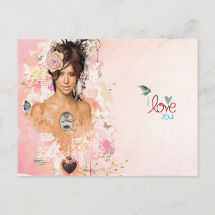 forever love ily postcard