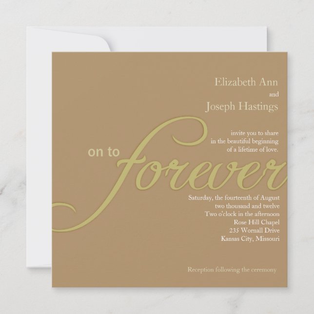 Forever love invitation (Front)