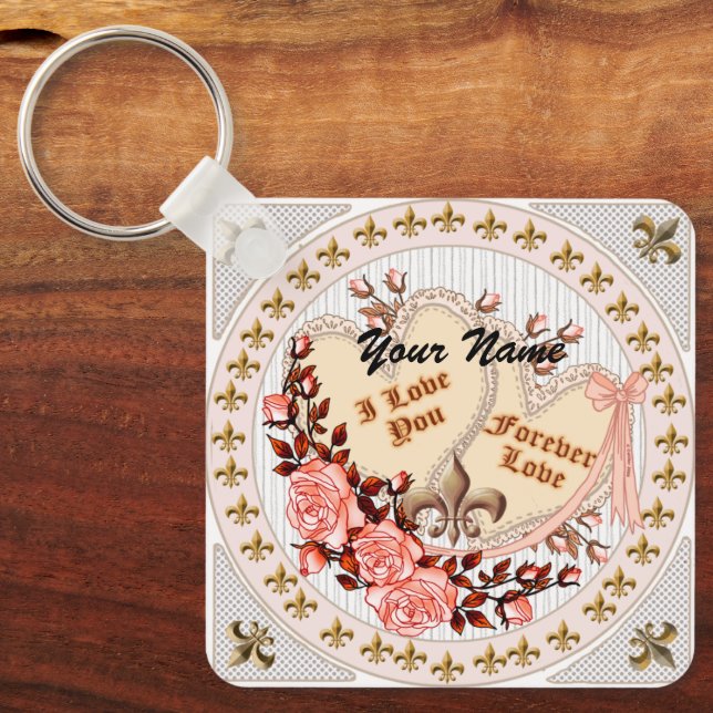 Forever Love   Key Ring (Front)