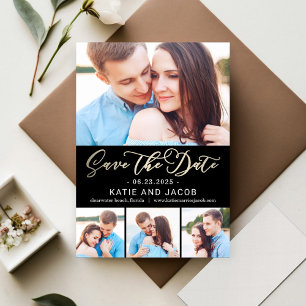 Forever Love Photo Save The Date Card