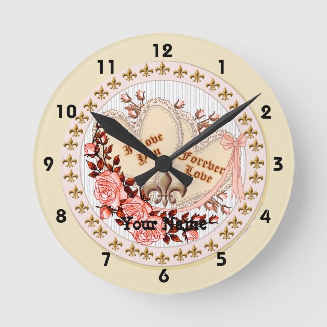 Forever Love   Round Clock (Front)