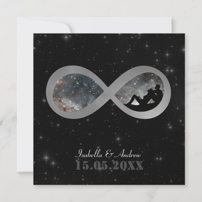 Forever Love Wedding Invitation (Front)