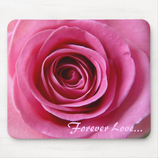 Forever Love with Rose Mouse Mat (Front)