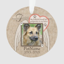 Forever Loved Angel Wings Pet Sympathy Custom
