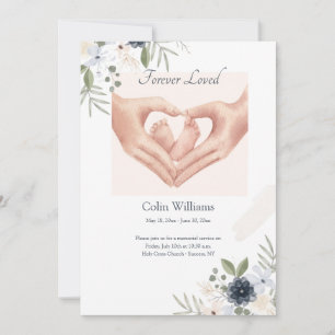 Forever Loved Baby Memorial Card