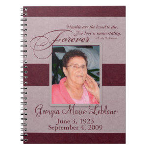 Forever Loved Custom Memorial Guest Book