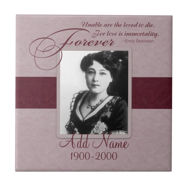 Forever Loved Custom Memorial Tile (Front)