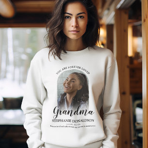 Forever Loved Grandma Photo Memorial Sweatshirt