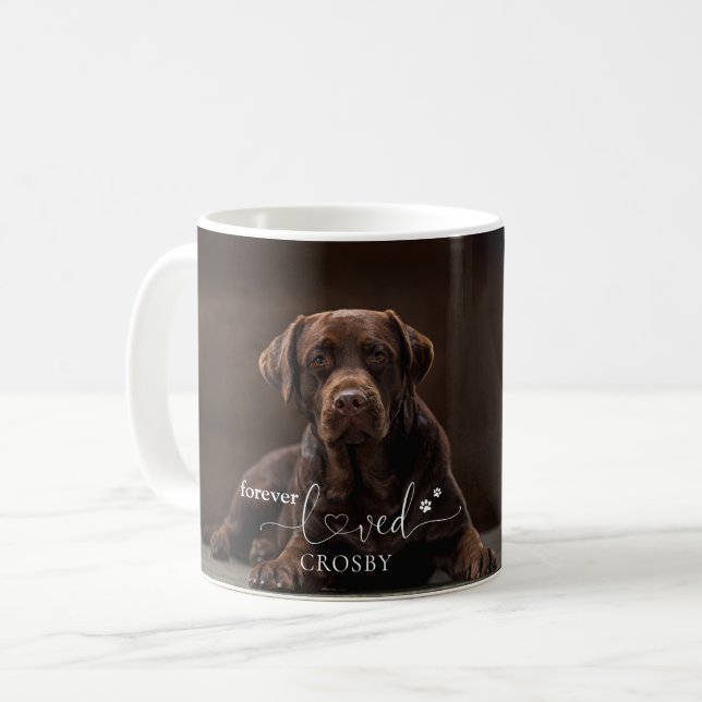 Forever Loved Pet Loss Keepsake  Coffee Mug (Front Left)