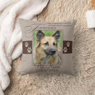 Forever Loved Pet Sympathy Custom Cushion