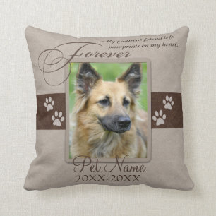 Forever Loved Pet Sympathy Custom Cushion