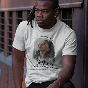 Forever Loved Sister   Photo Memorial T-Shirt