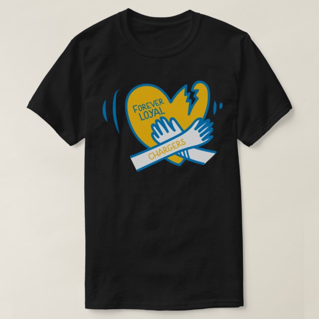 Forever Loyal Los Angeles Chargers T-Shirt (Design Front)