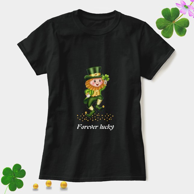 Forever Lucky Green Gnome T-Shirt (Creator Uploaded)