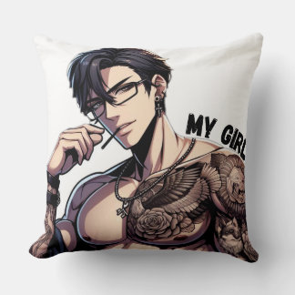 Forever Mine – Hot Anime Tattooed Man Pillow