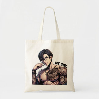 Forever Mine – Hot Anime Tattooed Man Tote Bag
