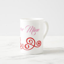 Forever Mine Pink and Red Mug