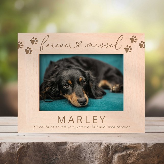 Forever Missed Pet Memorial Etched Frames (Creator Uploaded)