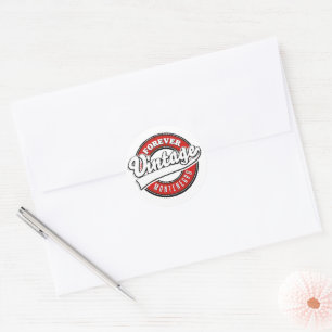 Forever Montenegro vintage logo Classic Round Sticker